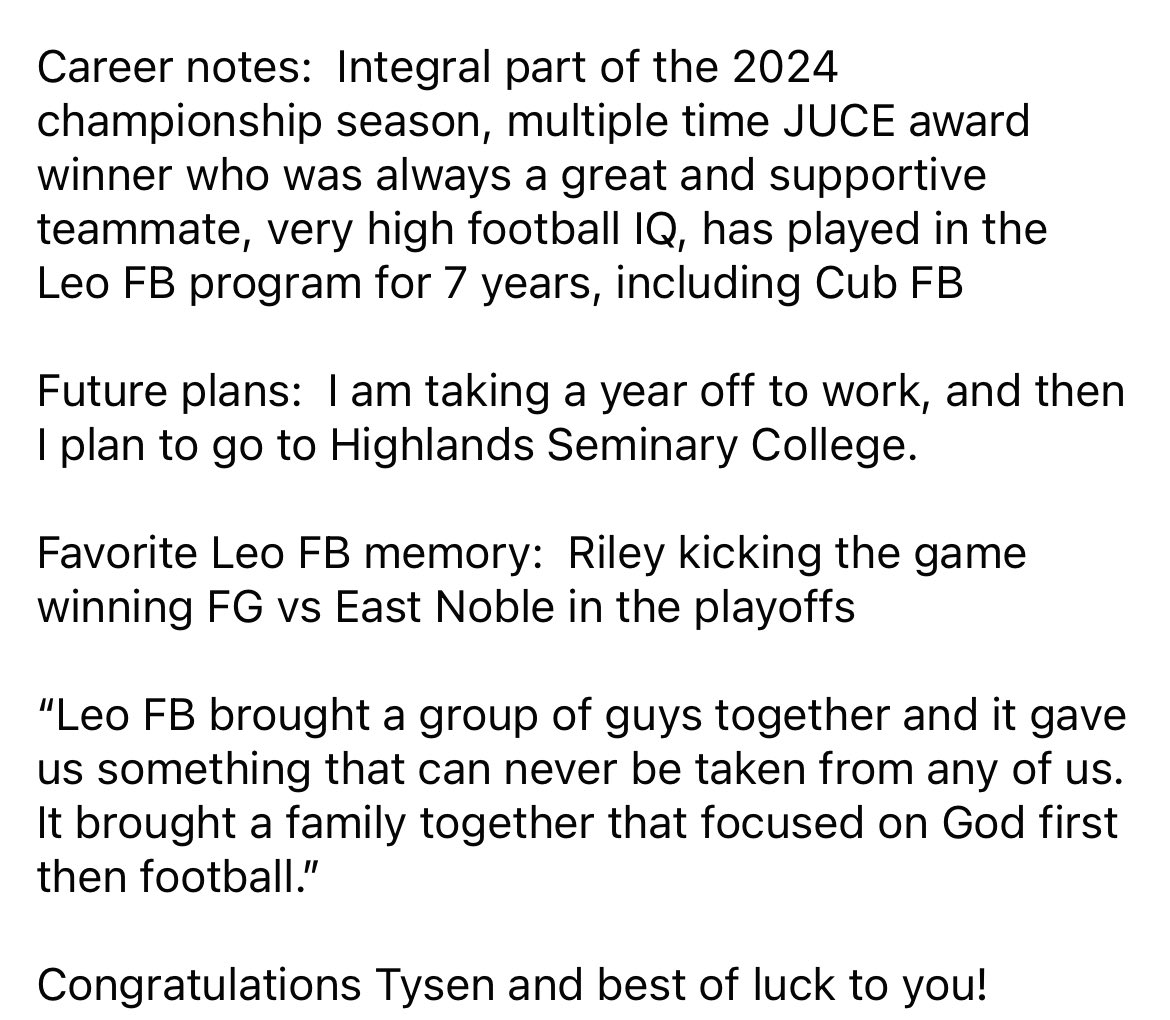 Leo Lions Football tweet media