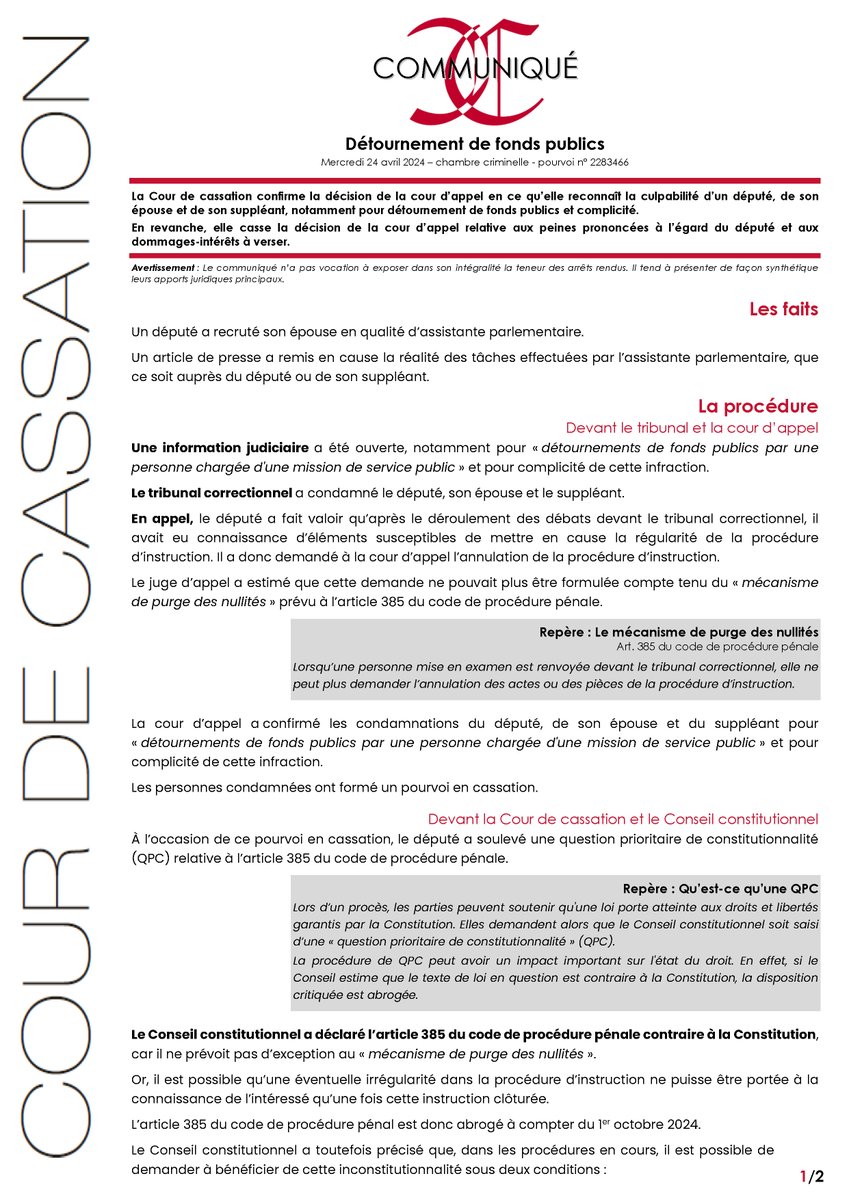 Cour de cassation tweet media