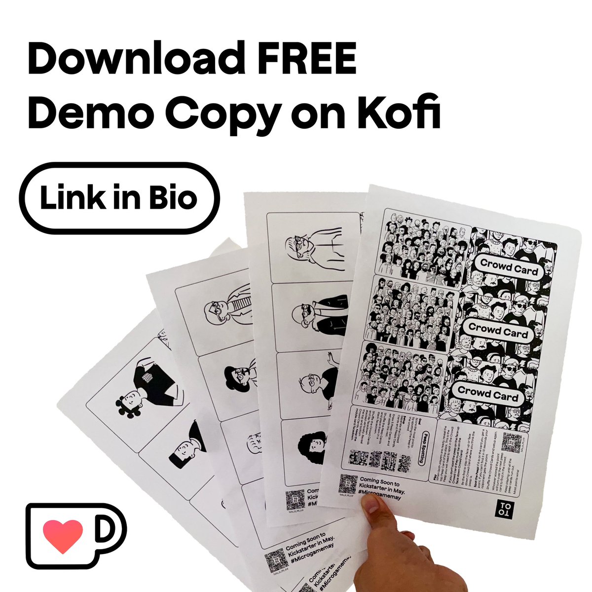 _tototam's tweet photo. I made a competitive “Where’s Waldo” style card game called Peep Spotting and launching it on @kickstarter next week with a pay what you want campaign! #microgamemay https://t.co/F3zAVFmN3U