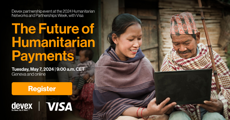 devex's tweet photo. 🌍 Join us for the launch of this new thought leadership report in partnership with @Visa. Discover key insights into global humanitarian assistance, discuss challenges, and explore innovative solutions.

Register now: https://t.co/c5zz0x5tw9 

#DevexEvent with @Visa @ #HNPW