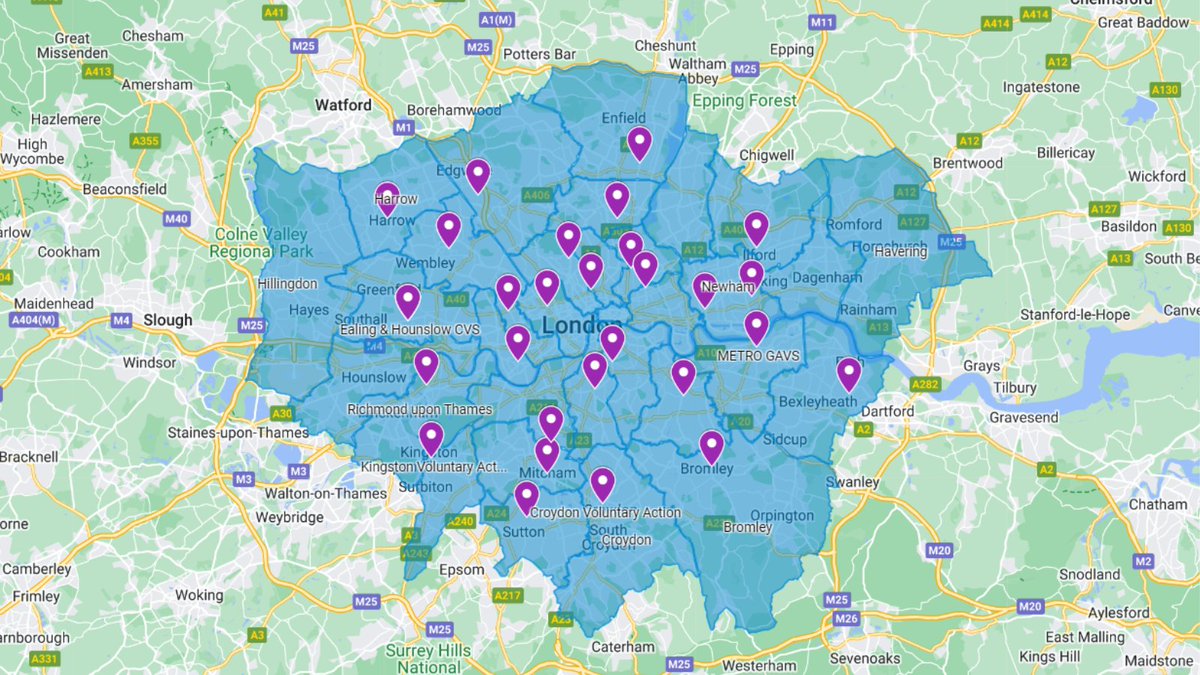 There are loads of CVSs dotted around #London, but what do they do? A #CVS supports and brings together local charities and community groups. You can find this useful map, along with other information, on our website below. londonplus.org/councils-for-v…