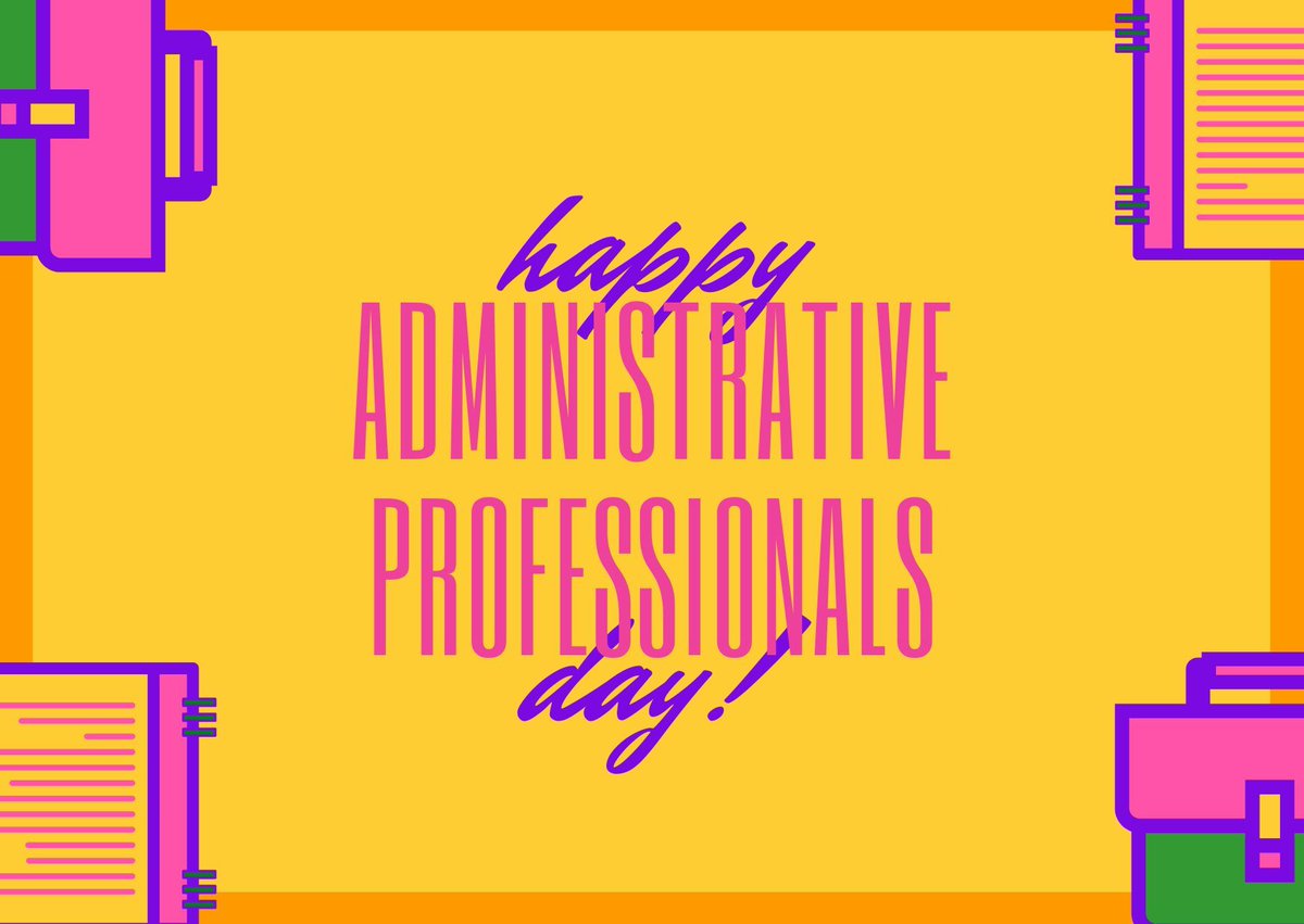 'Happy Administrative Professionals Day! 🎉 Today we celebrate the unsung heroes behind the scenes who keep everything running smoothly. Thank you for your hard work, dedication, and invaluable contributions! 💼🌟 #AdminProfessionalsDay #Gratitude' @feliciahayes03 @CyfairISD