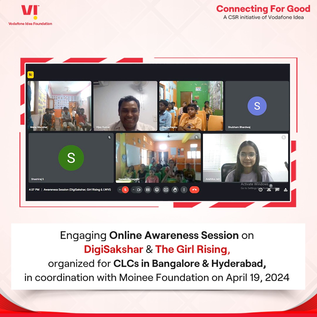 Connectforgood_'s tweet photo. Check out some glimpses of an engaging #onlinesession on #DigiSakshar & #TheGirlRising, organized for beneficiaries at CLCs in Bangalore & Hyderabad, in coordination with Moinee Foundation on April 19, 2024.
#ConnectingForGood #onlineworkshop #OnlineTraining #knowledgesession https://t.co/r0qYBALaKi