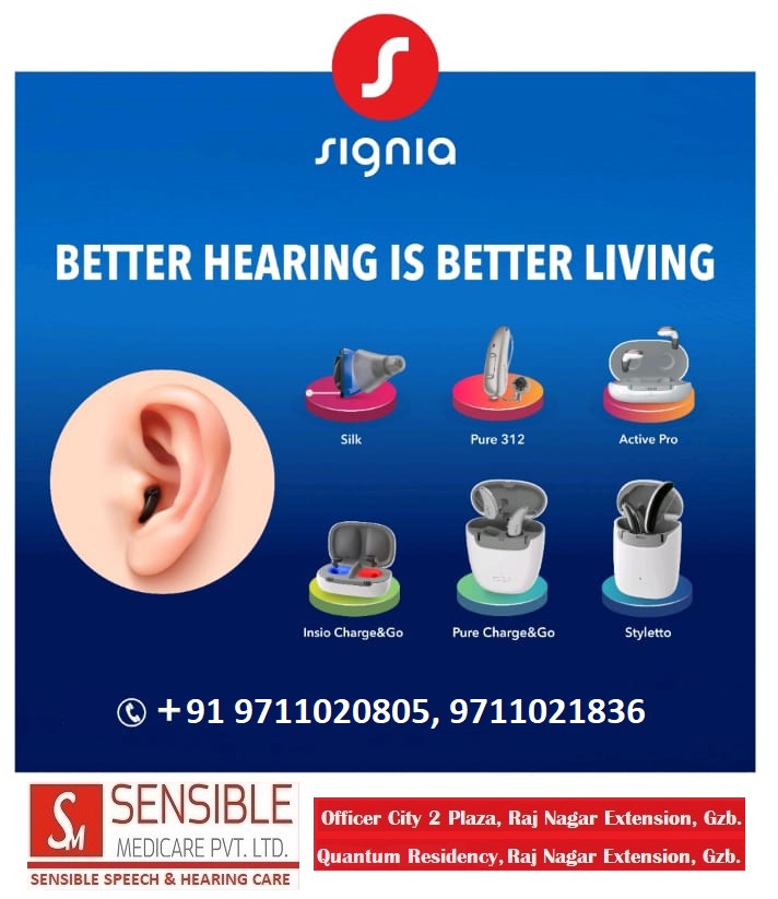 Hear better with #Signia exclusive Hearing Aids. #Call us @9711020805, 9711021836 to try best #hearingaid options.

#hearingsolutions #hearinglosssupport #hearinglossawareness #hearinglossprevention #hearingaidaccessories #hearingaidbatteries #hearingaidtips #hearingaidtechnology