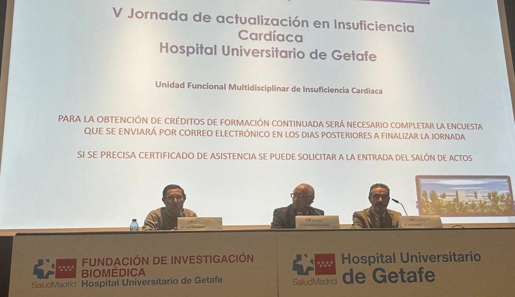 Hablando de “Controversias y anti-guías en #InsuficienciaCardiaca” en personas mayores. 
Acompañando a los Dres. Rodríguez Mañas y Manzarbeitia en el Hospital Universitario de Getafe.
#HMN @astursalud @HUCA_Asturias
#CardioGeriatría