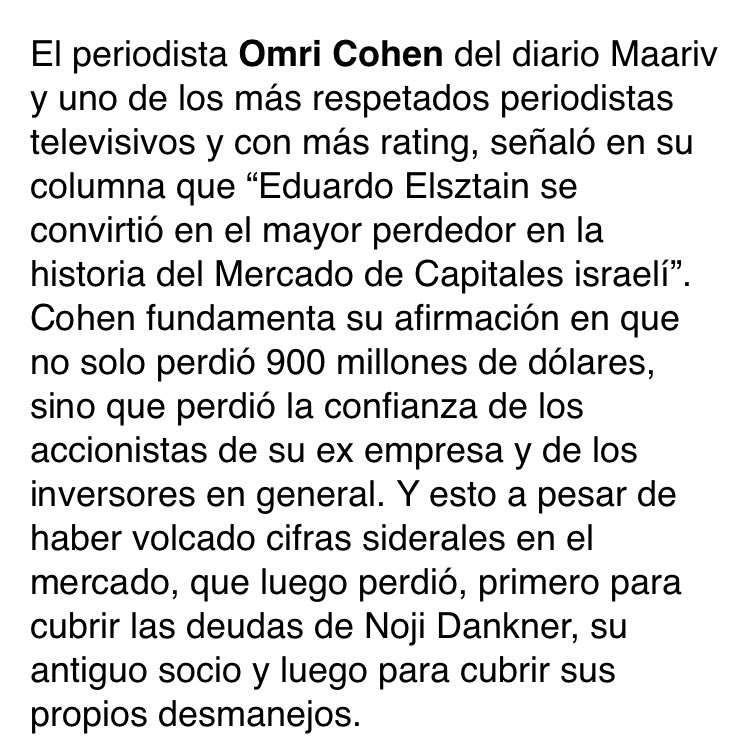 Es el rabbit hole más grande que vi en mi vida. Le vendió armas a los ingleses para Malvinas. Creó el Iron Domez Dejó una deuda de 900 millones de dólares en Israel, la mayor quiebra en la historia de la bolsa de Tel Aviv. No debe ni poder pisar Israel. Ahora está jodiendo acá.