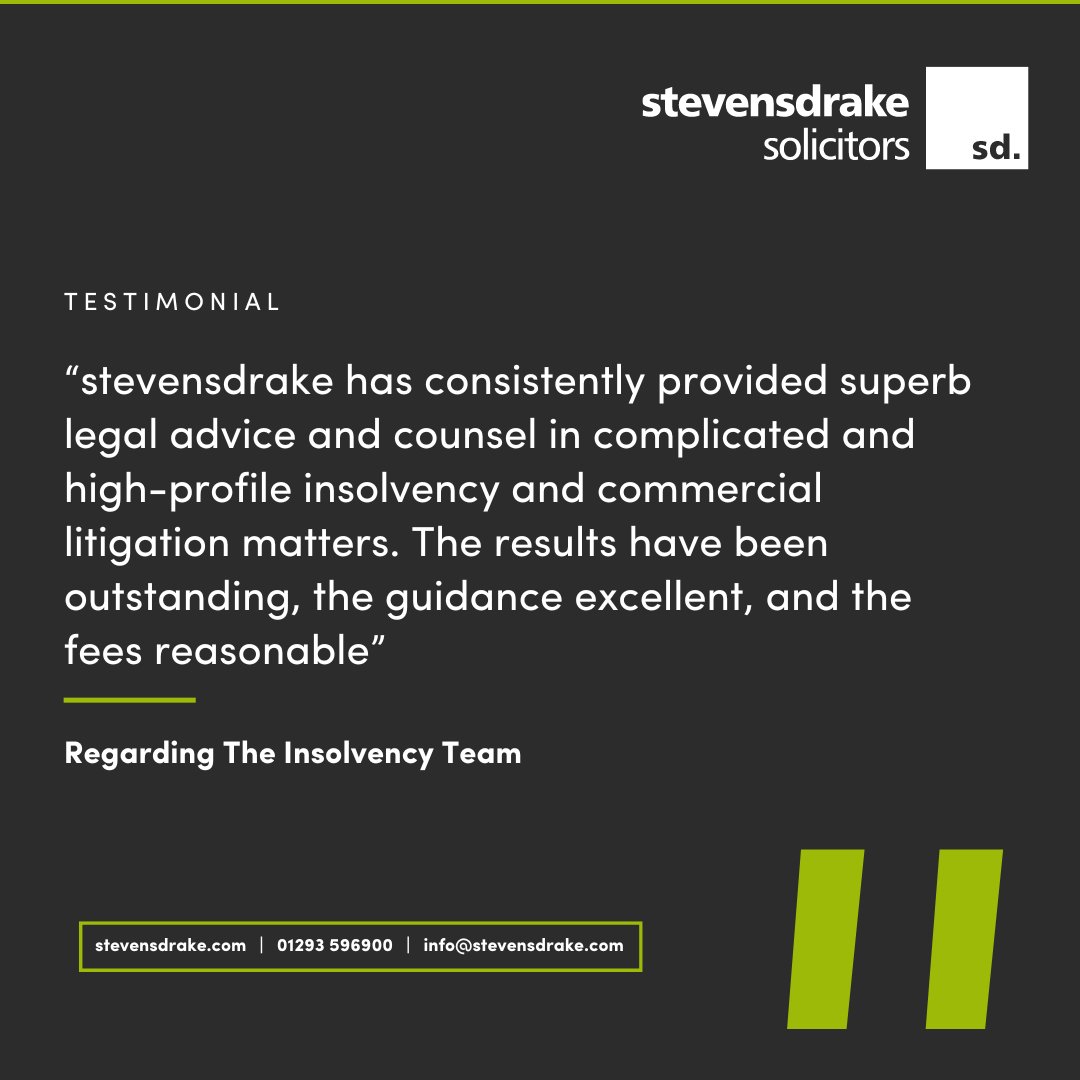 🌟 We're thrilled to announce our #insolvencyteam's consistent delivery of exceptional #clientservice! 

Your #feedback speaks volumes, driving us to uphold excellence in every interaction.