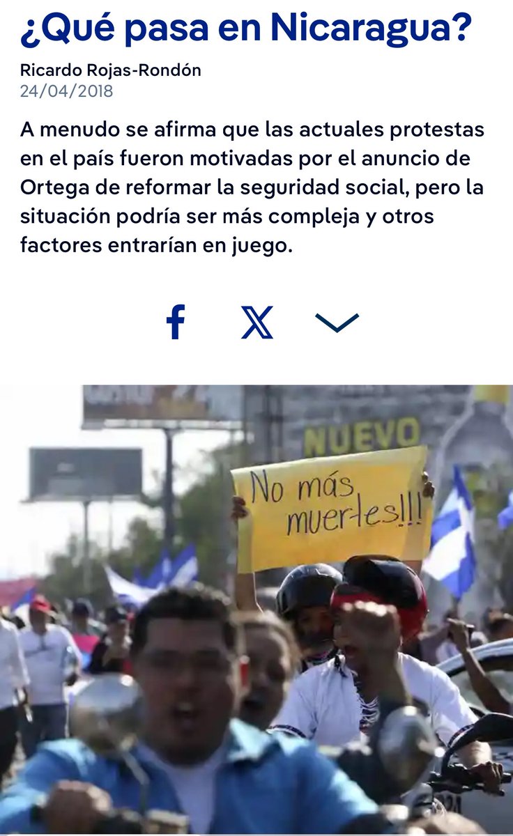 El mundo se informaba hace seis años así de lo que pasaba en Nicaragua, por la brutal la represión ordenada por los siniestros criminales Ortega y Murillo. #AbrilVive #AbrilEsResistencia #AbrilSomosTodos #NiPerdonNiOlvido