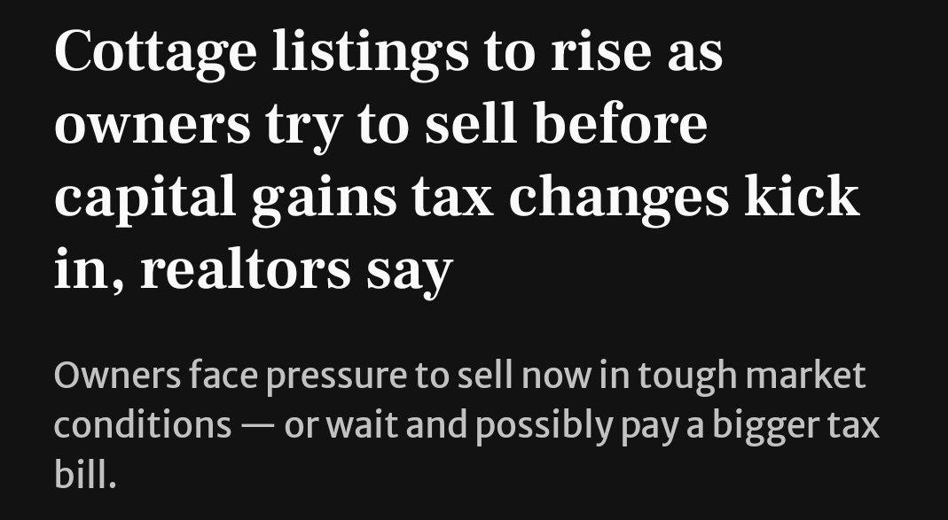 'Capital Gains Tax Surge Sparks Cottage Crisis' Owners Scramble as Heritage Homes Hang in the Balance 👇🏽 thestar.com/real-estate/co…