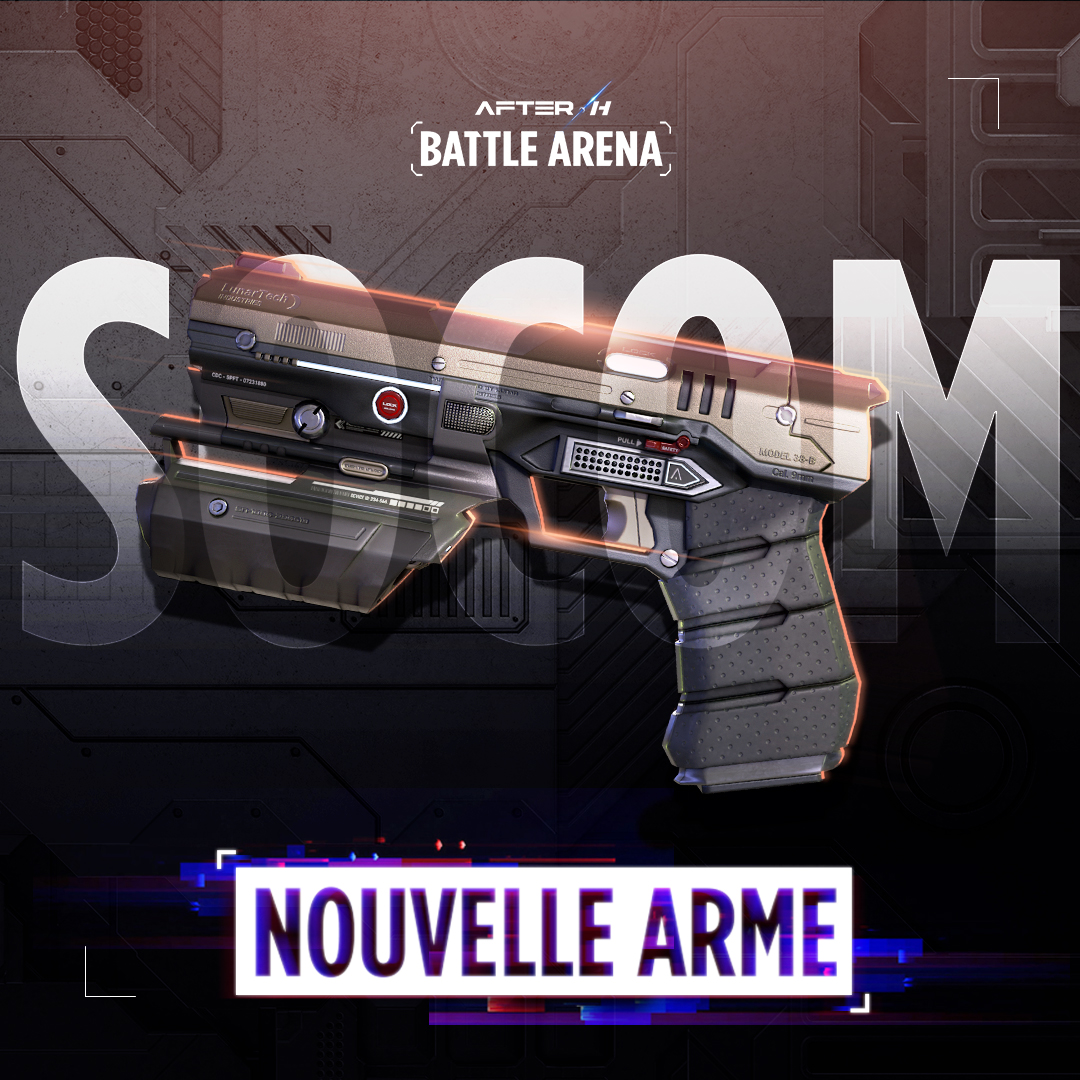 eva_competitive's tweet photo. 🆕 NOUVELLE ARME : Le SOCOM ! 

Tu penses être le meilleur ? Montre nous ce que tu vaux avec le Socom dans les mains 🙃

Jouable dès aujourd’hui sur After-H Battle Arena &amp; disponible dans toutes les salles EVA🔫

🔗 Toutes les infos ici : https://t.co/WOxMJOTf1g https://t.co/yLjOpiXBkL
