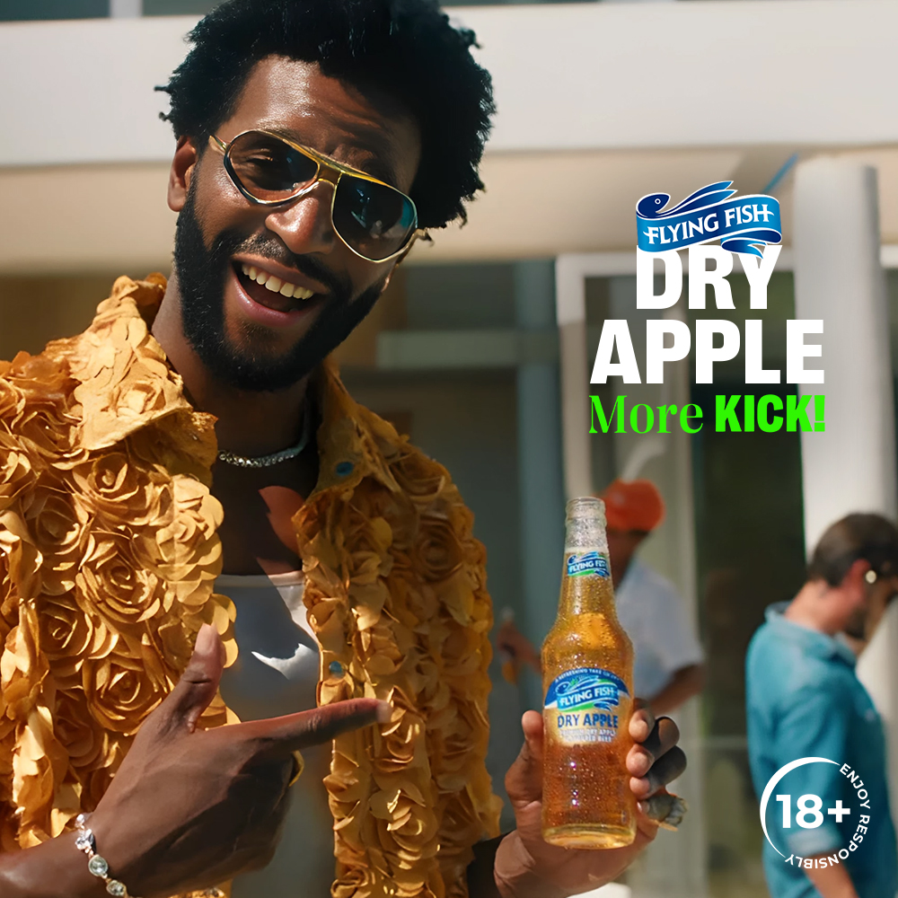 Weekend iduze & month is ending is approaching. Best way to celebrate? Just add #MoreKick into your weekend plans & choose Dry Apple. ​ RT if Dry Apple is your flavour. #WhatTheFlyingFish