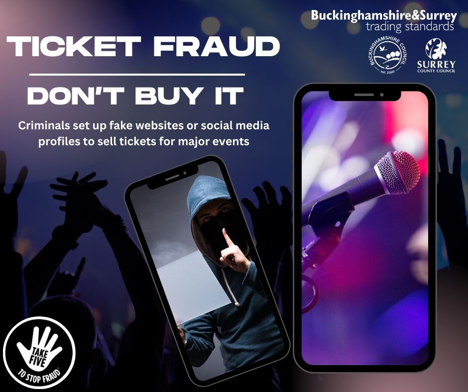 Top tips to avoid #TicketFraud - 📧Do not reply to unsolicited emails from sellers you don’t recognise. Don’t buy via social media and transfer money to a stranger’s bank account. #TicketFraud #ScamAware