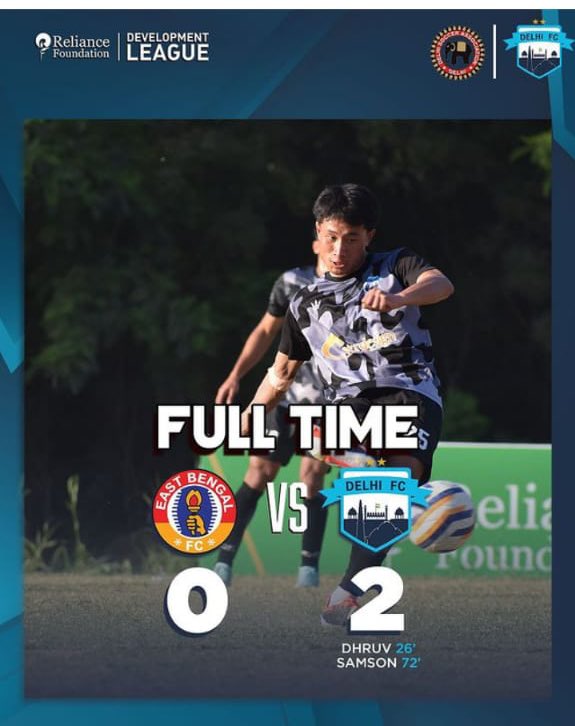 So proud of my boys @delhifootballclub for beating @eastbengalfootballclub who are table toppers @reliancefoundation league ❤️❤️ you will see most of them in action next year @ileagueofficial @indianfootball