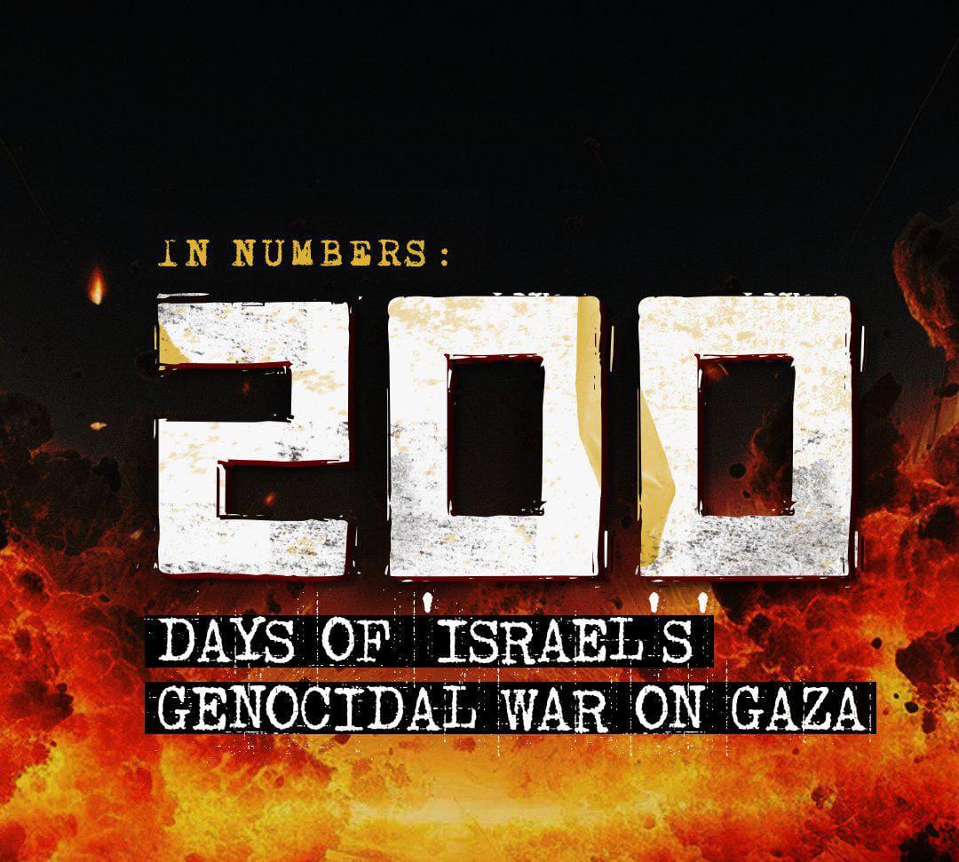 #200DaysOfGenocide in Gaza