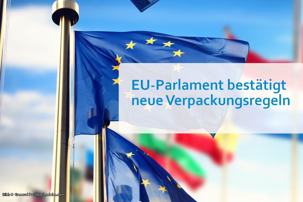 Patrick Hasenkamp, #VKU-Vizepräsident zur Entscheidung: 'Wir begrüßen ausdrücklich, dass das Europäische Parlament die Einigung über die neue #EU-#Verpackungsverordnung bestätigt hat.' Zum Statement: vku.de/presse/pressem…