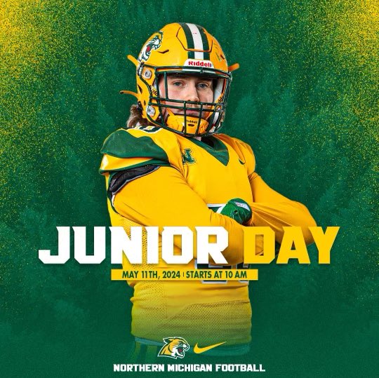 Thank you @CoachDuFrane for the junior day invite! Can’t wait to check out the campus! @raccoonfootball