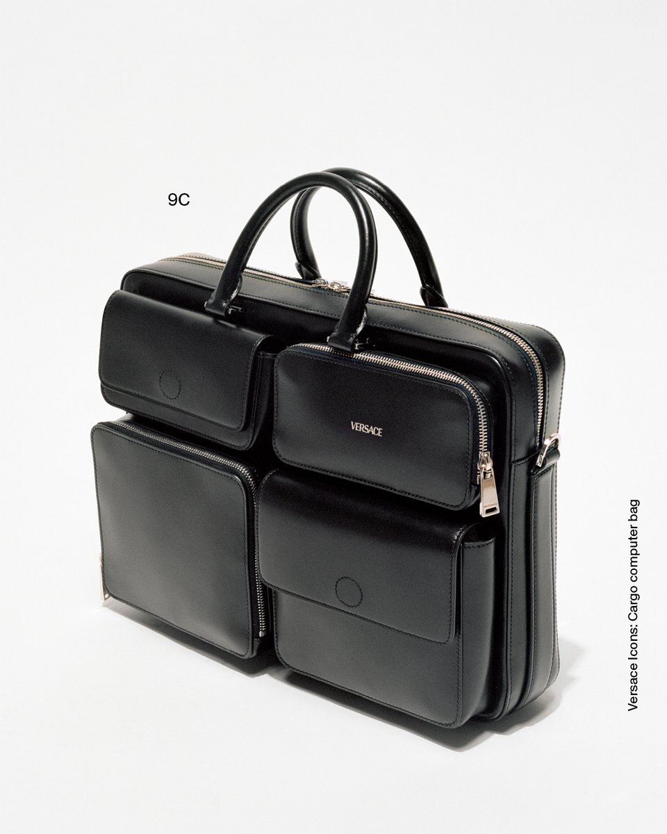 Versace Icons: Cargo computer bag​ Now at e-versace.com/Icons-Men Photography by Leonardo Scotti​ #VersaceIcons​ #Versace