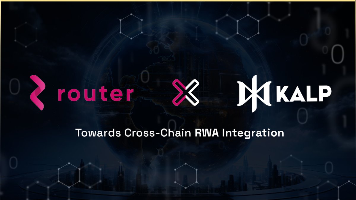 @Kalp_DLT  x @routerprotocol🤝
Integrating Cross-Chain Intent Framework (CCIF) to build a public permissioned 🔒 blockchain environment for seamless 🌉, secure 🛡️ interoperable, cross-chain interactions for Real-World Assets (RWAs) 💰 across various major permissioned &
