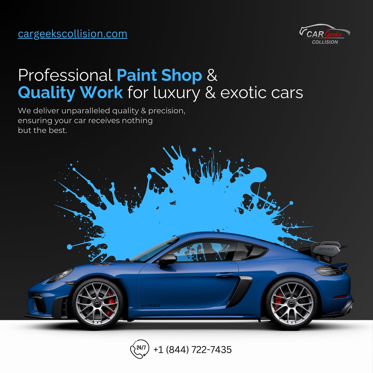 Make a statement on the road with our vibrant paint services!Let your car steal the spotlight with our expert paint touch! ✨ 🎨✨💯

Call us at - (844) 722-7435

#paintservice #paintshop #autobodyshop #cargeekscollision