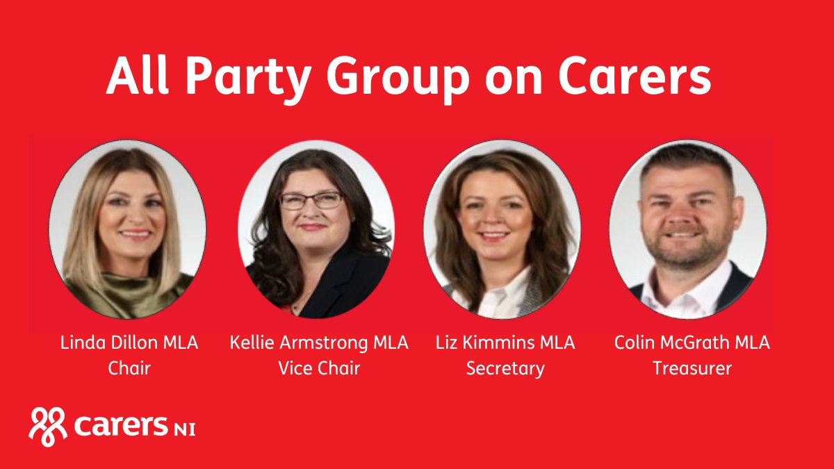 We're delighted to welcome new Officers to the All Party Group on Carers for the next year. The APG will continue engaging & raising awareness of the challenges impacting on unpaid carers across NI. Big thank you to outgoing Chair @GildernewColm for all of his work on the APG.