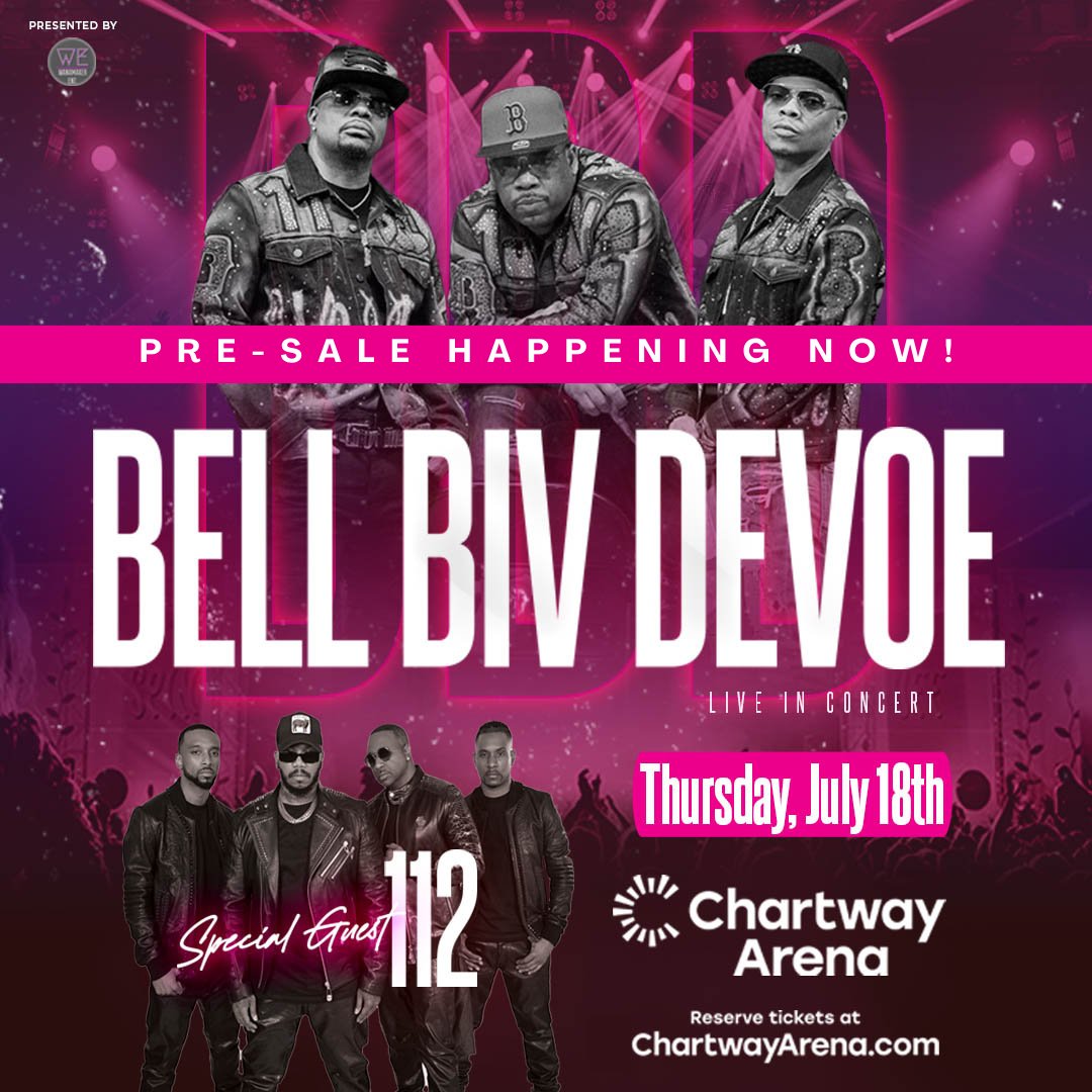 PRESALE IS LIVE! @OriginalBBD & 112 at #ChartwayArena – Thursday, July 18! Use Code: POISON 🎟️: bit.ly/BellBivDeVoe20…