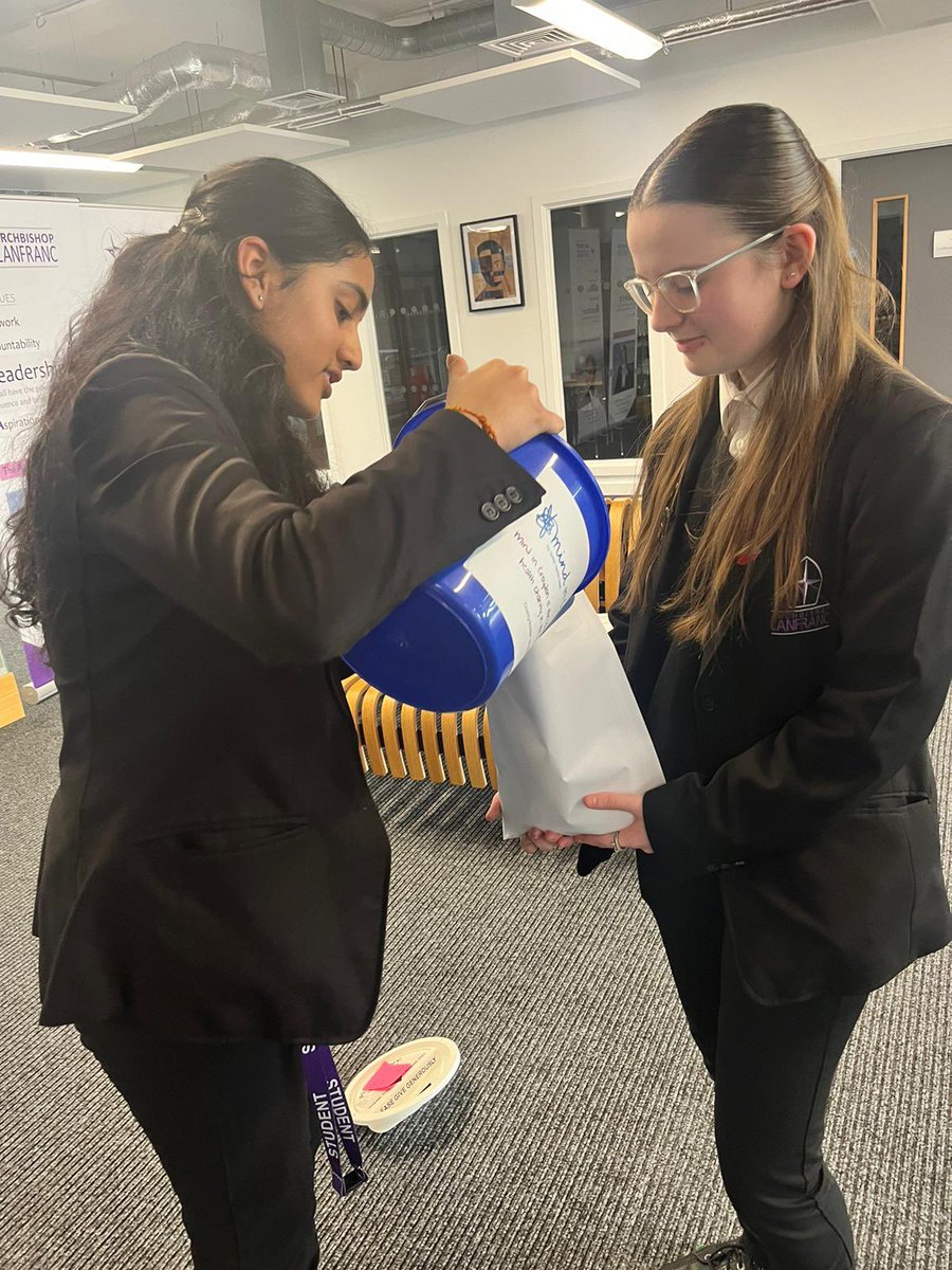 LanfrancAcademy's tweet photo. Students at TALA are stepping up for a crucial cause, raising funds for @MindinCroydon @MindCharity. Mental health awareness is key, and their dedication proves it! #teamTALA #MentalHealthMatters #SupportMind 🧠💙 https://t.co/HbPuYK7gPW