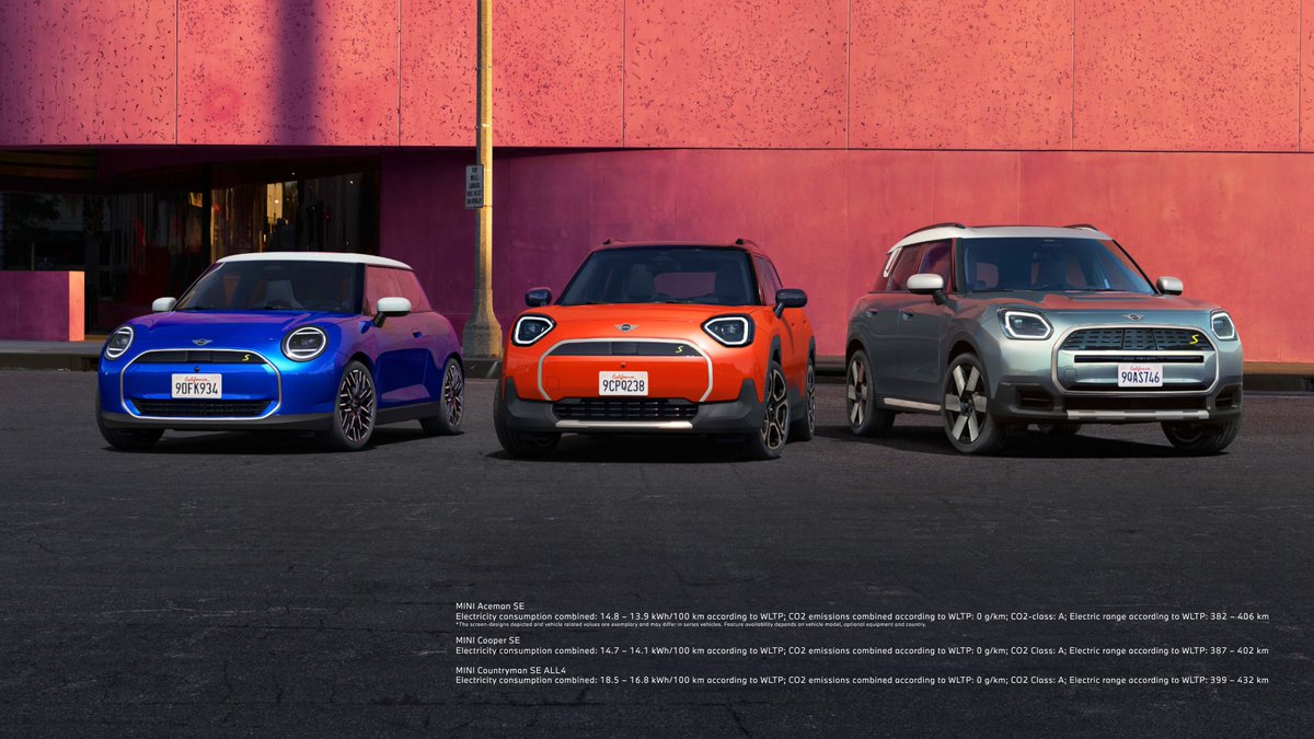 BMWGroup's tweet image. Meet the new MINI Aceman ⚡️

Featuring a solely all-electric powertrain, it brings a new level of excitement to our lineup. The crossover makes a progressive statement while staying true to the brand’s roots.

👉 b.mw/GPrI

#BMWGroup #MINI #MINIAceman