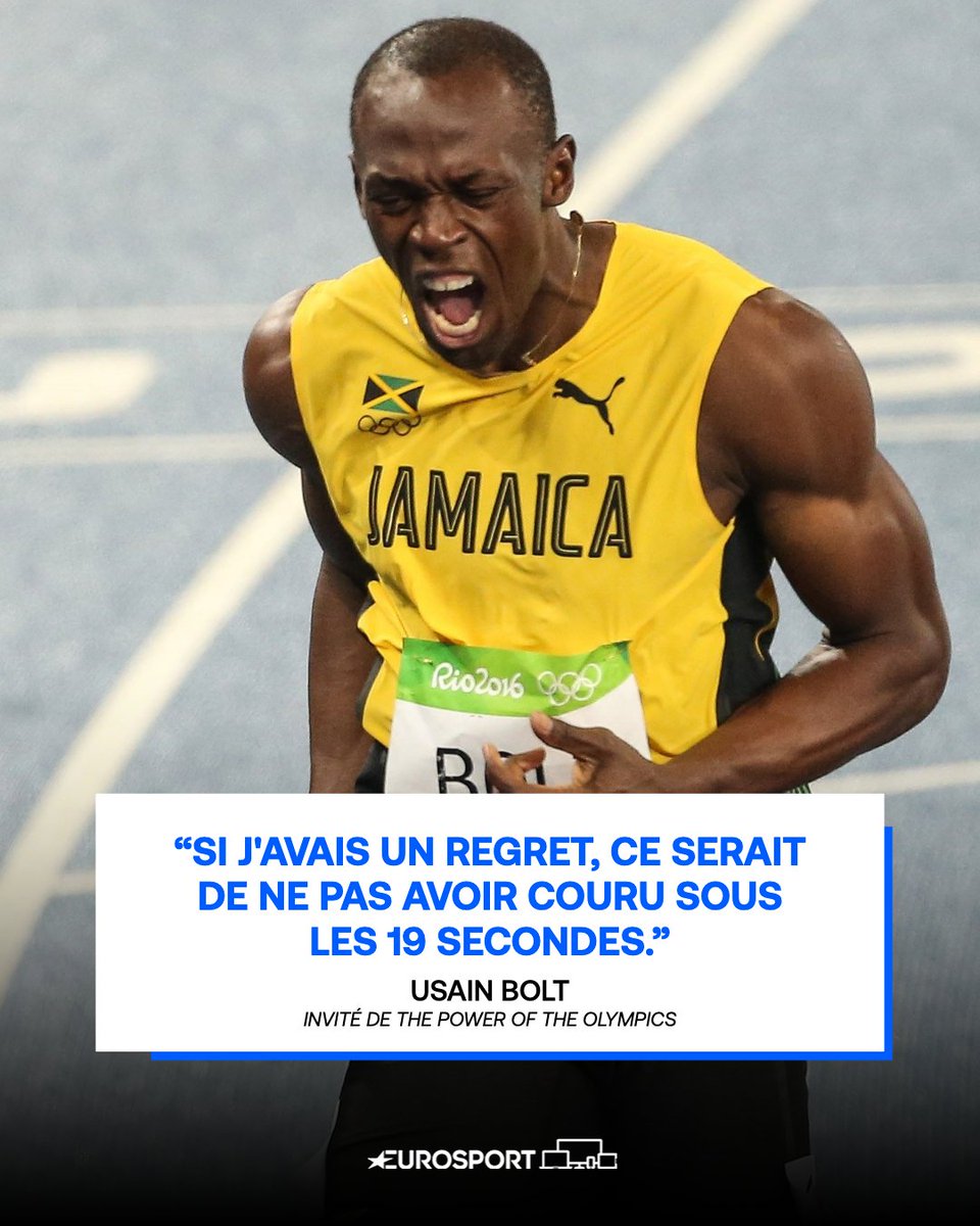 Invité de The Power of the Olympics, diffusé ce mercredi à 23h sur Eurosport, Usain Bolt revient sur sa carrière légendaire #HomeOfTheOlympics eurosport.fr/athletisme/par…