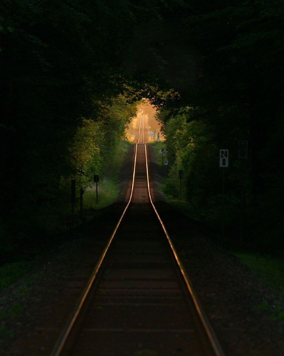 Infinite Perspective Railway 🚆 by Susan Milau #art #railway #perspective