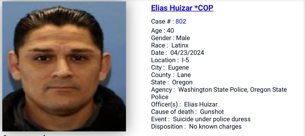 4/23/24: Pedophile SRO cop Elias Huizar had raped two 15-year-old girls, impregnating 1 who had his child. Yesterday, he killed her (now aged 17), stole baby, also killed his ex-wife in front of their child, fled, hunted by WA+OR cops...whew...read ⬇️⬇️ incarcernation.com/view-for-death…