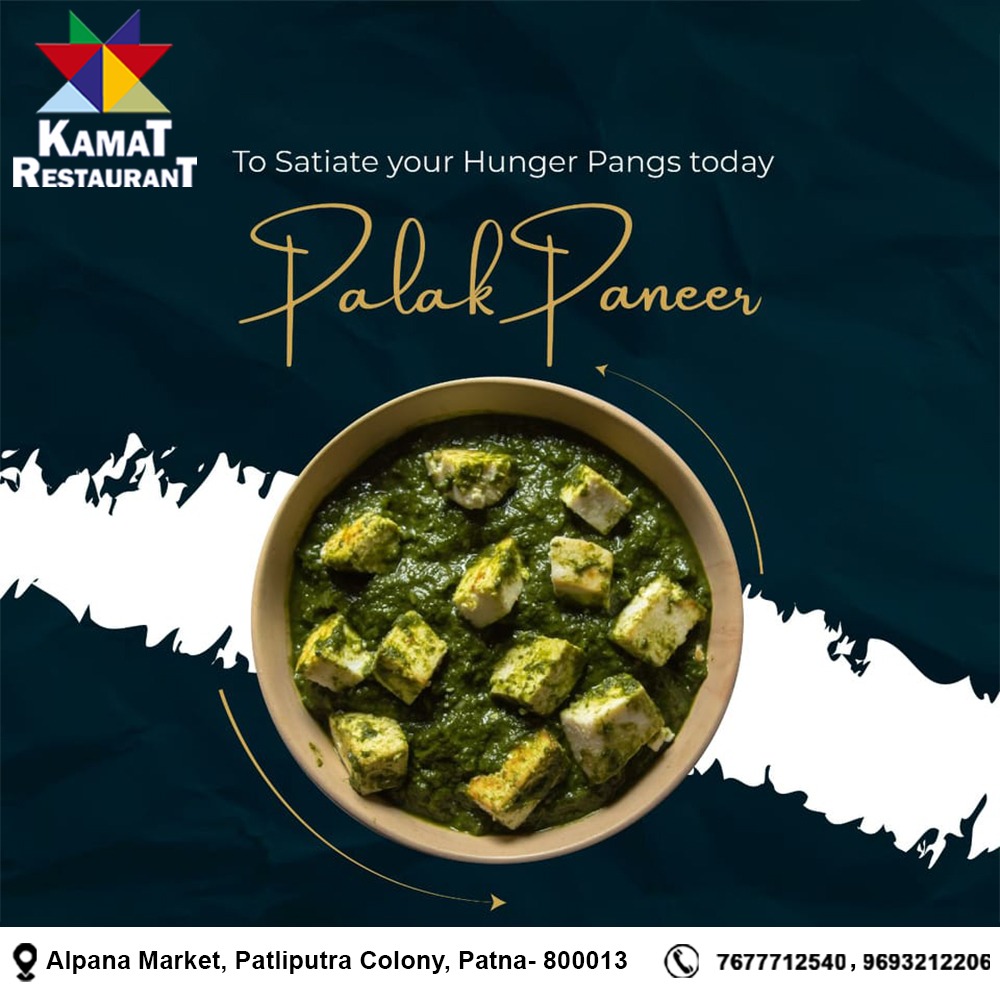 Indulge in the creamy goodness of our Palak Paneer, a timeless favorite! 🍽️ #PalakPaneer 

Please call on 0612 - 2266207 

#TasteTheGoodness #PaneerPerfection #CraveSatisfied #FlavorfulExperience #FoodHeaven #SavorTheFlavor #yummy #tastyfood #indiancuisine #patna #Bihar