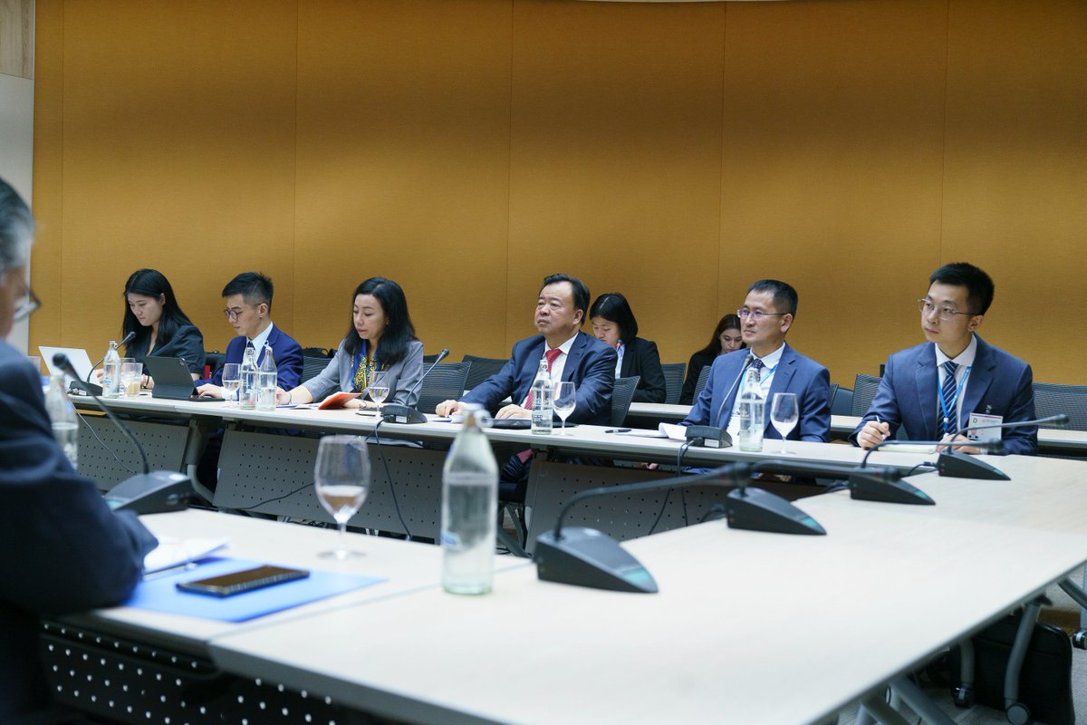 After a meeting in Beijing, it’s my pleasure to welcome Vice Chairman Zhao Fengtao and the delegation from @cidcaofficial at #CS80. We discussed the expansion of our cooperation, @UNESCAP's DG forum and the #SustainableDevelopment agenda beyond 2030 & the Summit of the Future.
