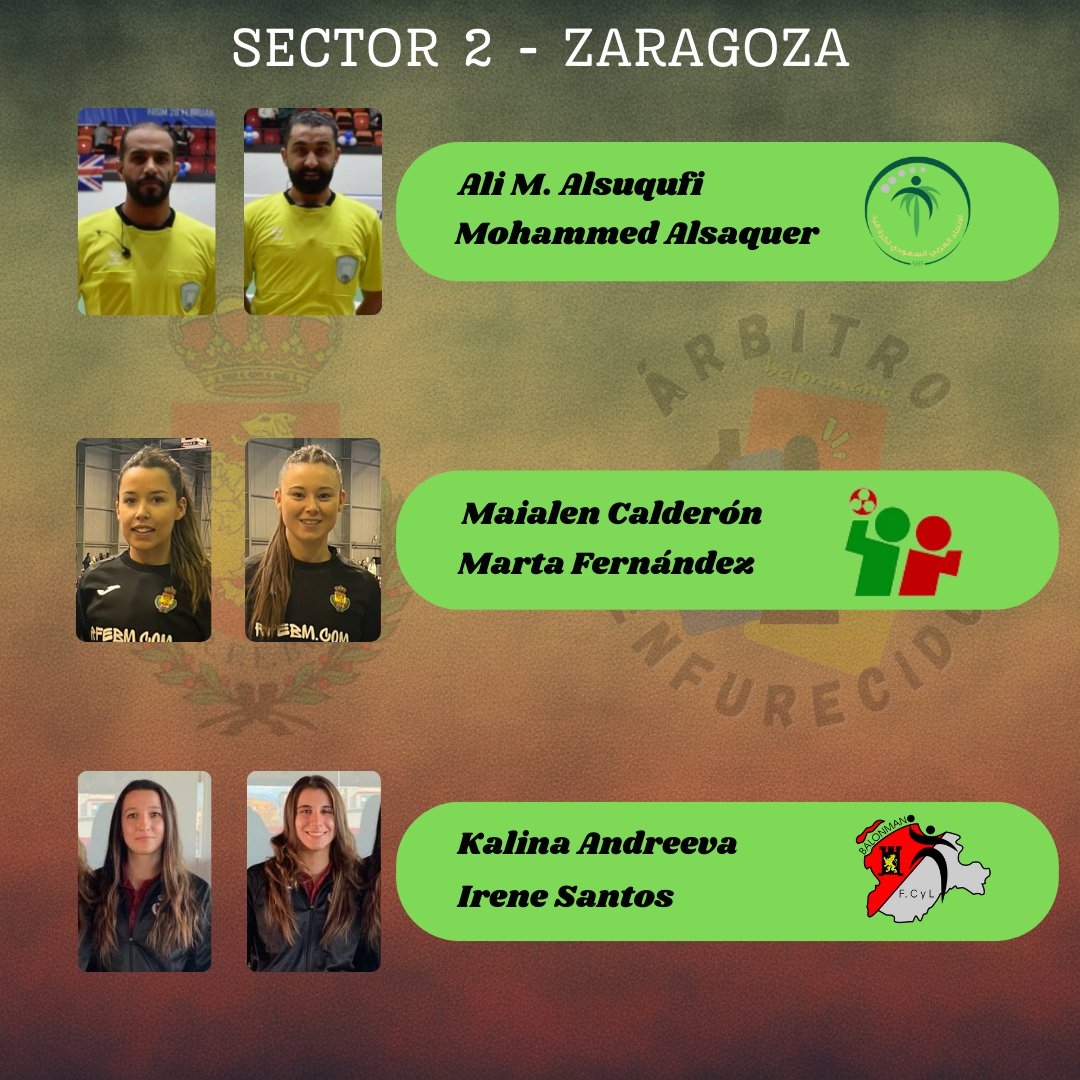 arbisbalonmano's tweet photo. SECTOR 2 - ZARAGOZA

Marta Fernández🤜🤛Maialen Calderón
Irene Santos🤜🤛Kalina Andreeva

Y como pareja de intercambio:
Ali M. Alsuqufi🤜🤛Mohammed Alsaquer
Ambos de la federación Saudí https://t.co/0fiSdyh5DC