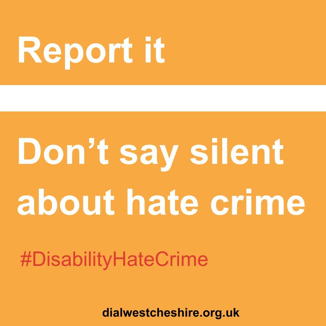 The more the police know about hate crimes, the more they can protect all of us. Anyone can report an incident or crime to the police on 101 (999 in an emergency). You can use the Truevision website 👉 buff.ly/3VQHIEP #DisabilityHateCrime #HateCrime #DisabilityRights