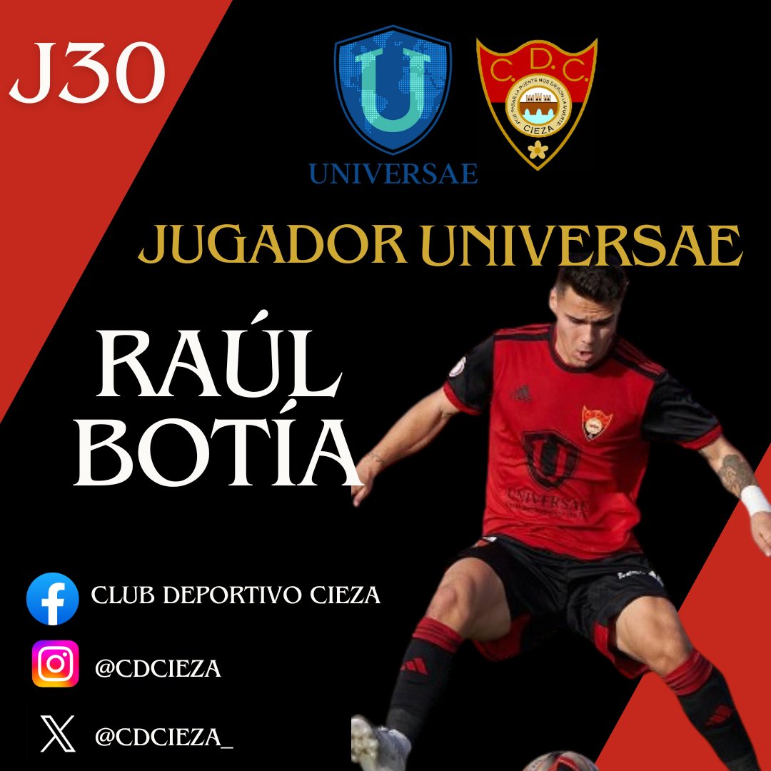 cdcieza_'s tweet photo. JUGADOR @_Universae | 🌟

¡Nuestro #JugadorUniversae tras el #PlusUltraCDCieza fue @Rbotia_10!

¡Grande Raúl!💪

#SentimientoEspartero
#LaGranIlusión https://t.co/1AS75n1xn4
