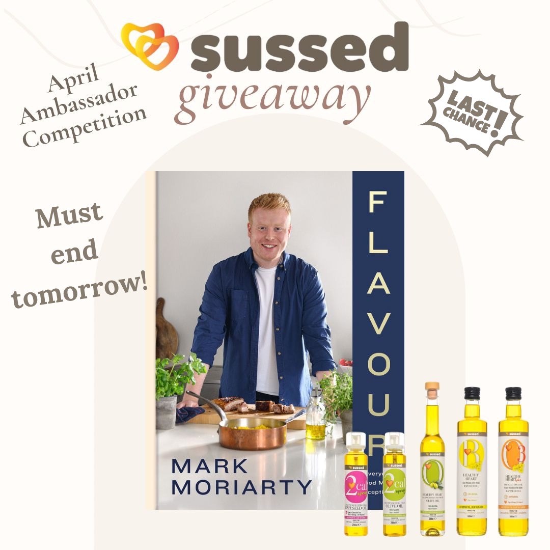 There's still time to enter our April Ambassador competition! Brid of bs_lifeandbites is giving away two copies of the wonderful Flavour by chef Mark Moriarty as well as a selection of our #sussed oils to two lucky winners! But it closes tomorrow! See IG for details!