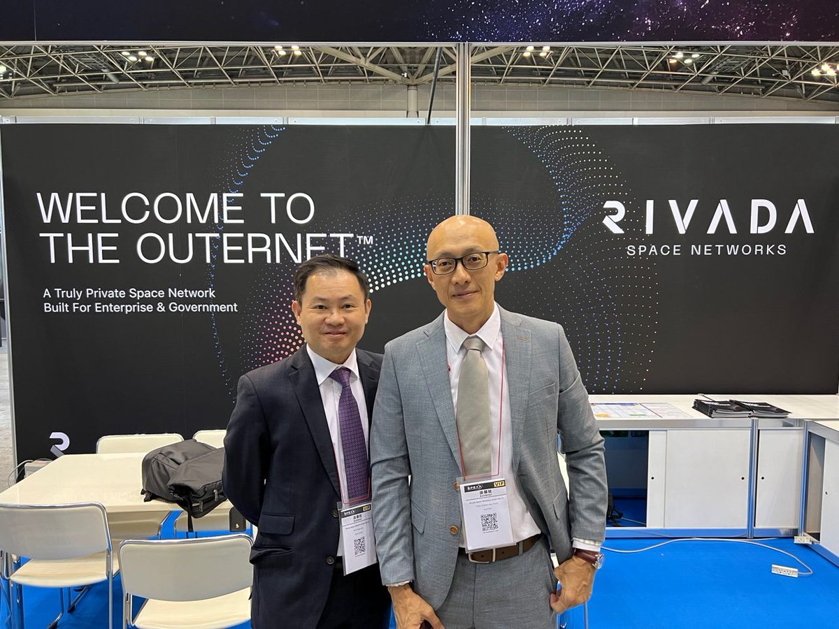 Greetings from our colleague Donald Chew from @SPEXAJapan. 
We would like to thank everyone who came to support his presentation on 'A Space-based solution for data sovereignty & secure communications' where he presented the world's first truly private network in space. #OuterNET