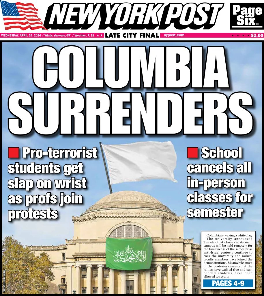 .@Columbia surrenders to Jihadists