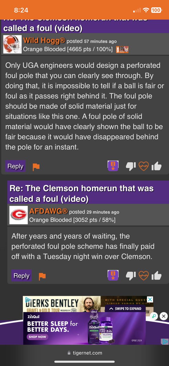 A Clemson fan, who is clearly in denial about last night’s game, said UGA engineers designed a foul that gives their team an advantage. The response from a Bulldogs’ fan is hilarious.