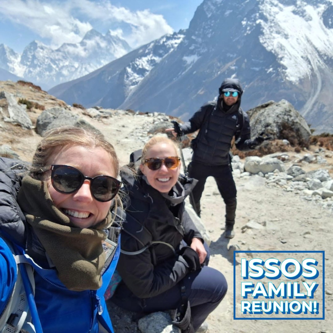 ISSOS Family Reunion 💙Kaylee Templeton and Cat Benton, former ISSOS counselors, recently reconnected on a journey to Everest Base Camp! It's great to see their adventures continue. Share your reunion pics with us! 📷#ISSOSReunion #ISSOS
