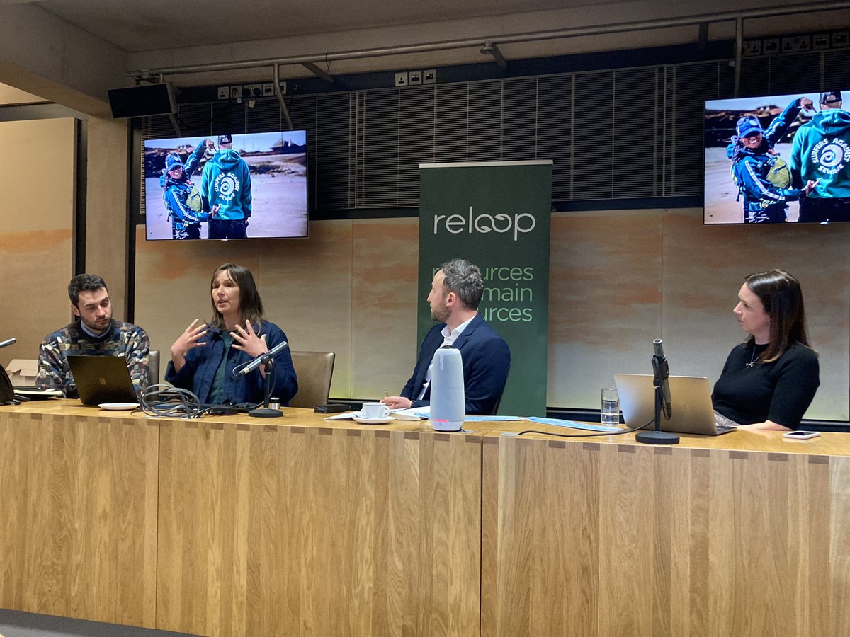 <a href="/OwenDerbyshire/">Owen Glyn Derbyshire</a> <a href="/KeepWalesTidy/">Keep Tidy</a> <a href="/reloop_platform/">Reloop</a> And finally we are hearing from <a href="/SiannySykes/">Sian Sykes 🏄🏻‍♀️</a>, a rep at SAS and lead of Plastic Free Anglesey who paddle boarded around wales to champion the problem of plastic pollution in Wales’s waterways