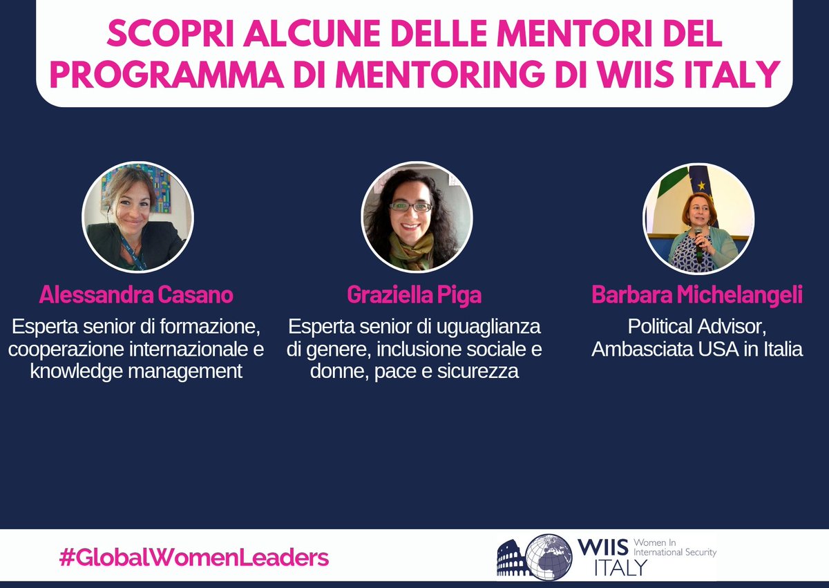 📣 Altre #mentori della prossima IV edizione del Programma di #Mentoring di #WIISItaly! Curiose di scoprirle tutte? 🤩 #GlobalWomenLeaders #WomenSupportingWomen