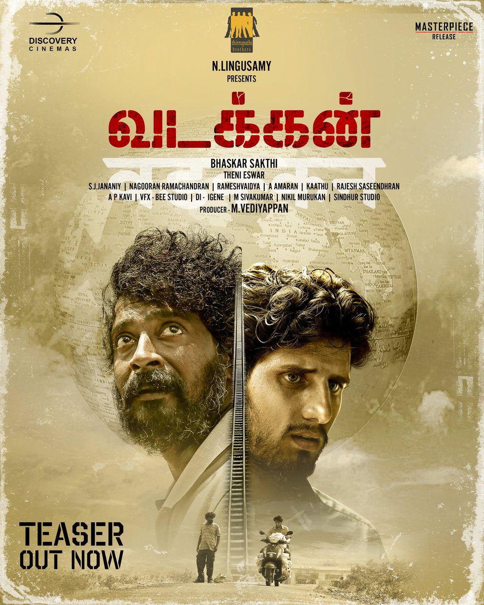Happy to release the teaser of #Vadakkan best wishes to @vediyappan77 @bhaskarwriter & the entire team of @masterpieceoffl & @GRVenkatesh14 for the release youtu.be/shJXUv5v-g4