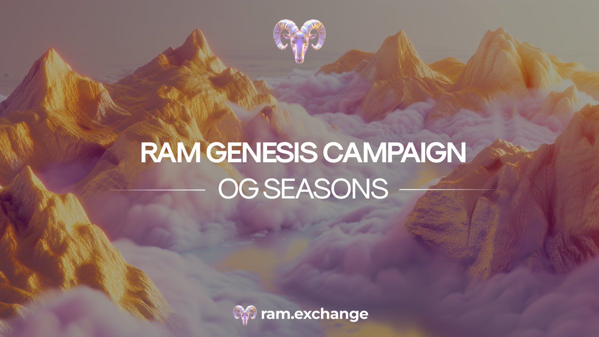 You're still early, join our OG Seasons now!

ram.exchange/genesis/

Support RAM launch by spreading the word, earn points &amp; earn a share of the upcoming $WOOL airdrop!