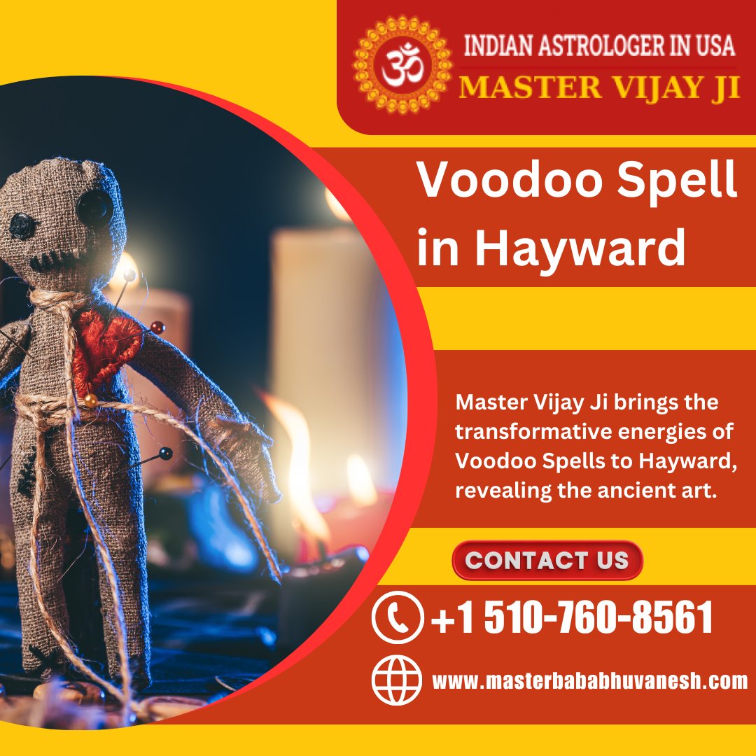 Master Vijay Ji invites you to experience the magical world of Voodoo Spellcasting in Hayward. 
#mastervijay #hayward #california #usa #voodoomagic #spellcasting #mysticalspells #witchcraft #voodoo #spiritualjourney #voodoopriest #ancientrituals #magicalarts