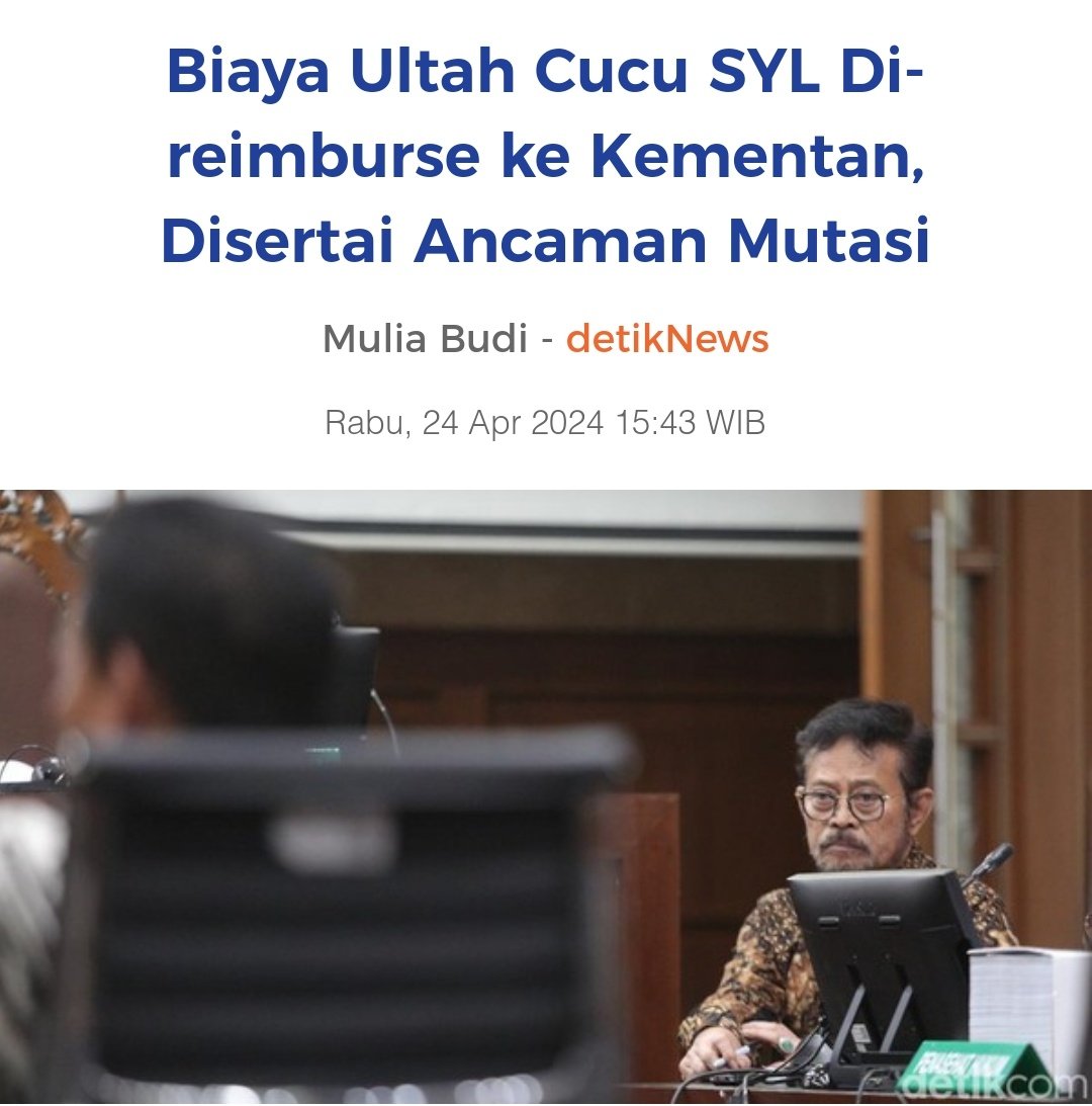 Eh, busyet. Presiden aja baru mikirin selevel anak. Ini menterinya sudah sampai cucu...