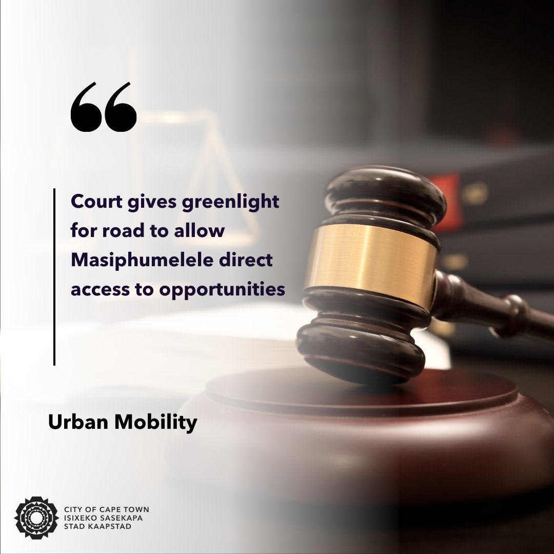 The Western Cape High Court has given the City the greenlight to build a road that will give the residents from Masiphumelele in the Far South direct access to work and other opportunities in the greater Noordhoek area

See: bit.ly/4aMrHER

#CTNews #UrbanMobility