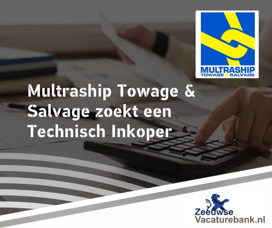 Multraship Towage & Salvage zoekt een Technisch Inkoper. Bekijk de vacature op de Zeeuwse Vacaturebank via: zeeuwsevacaturebank.nl/vacatures-in-z…

#vacature #vacatures #baangezocht #zeeland