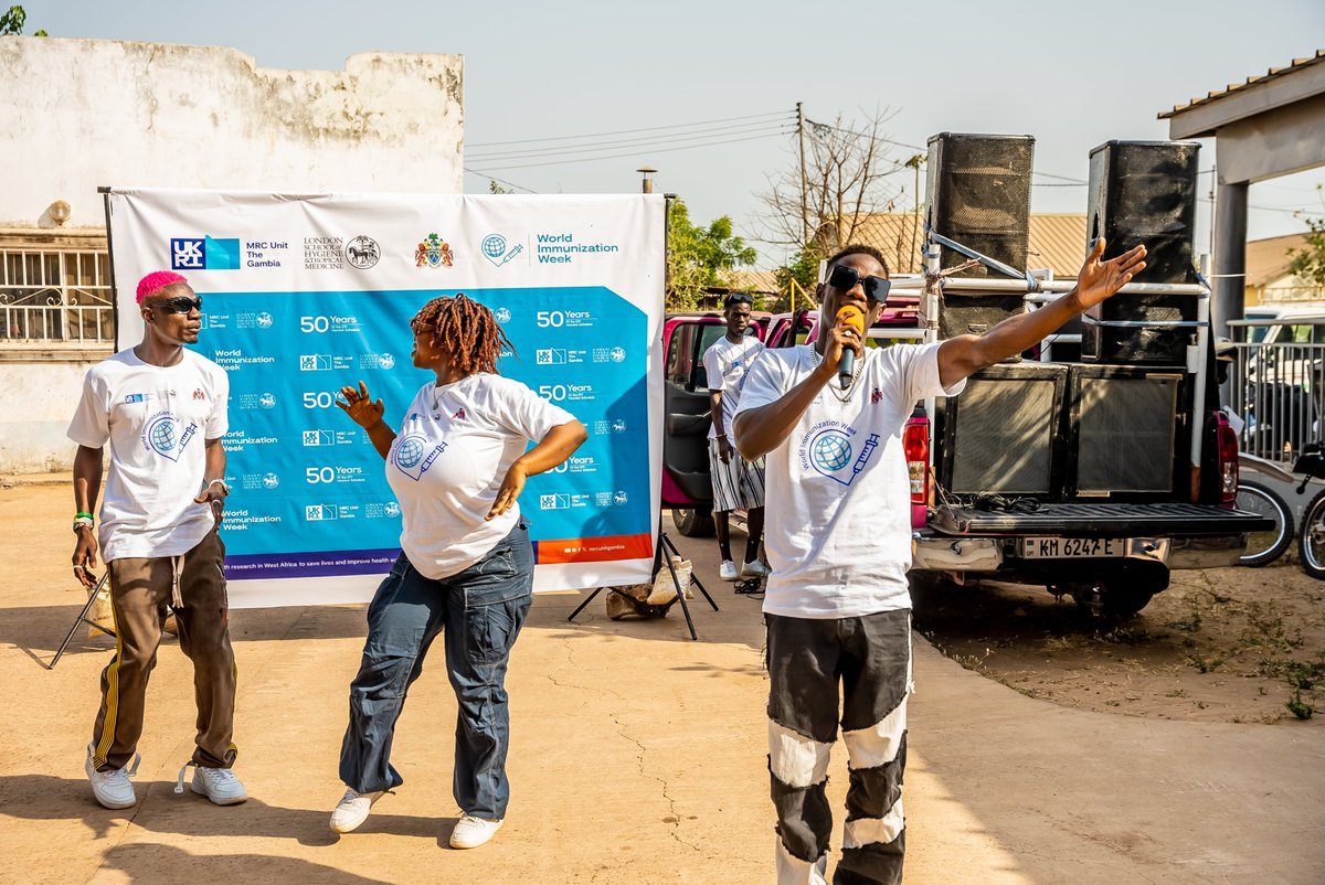 mrcunitgambia's tweet photo. #HappeningNow

Join our commemoration of #WorldImmunisationWeek in collaboration with @iamjizzle_, follow our caravan from Brikama, FajiKunda, Sukuta, Westfield

Don't miss out on the fun! https://t.co/NgjWMvYvbr