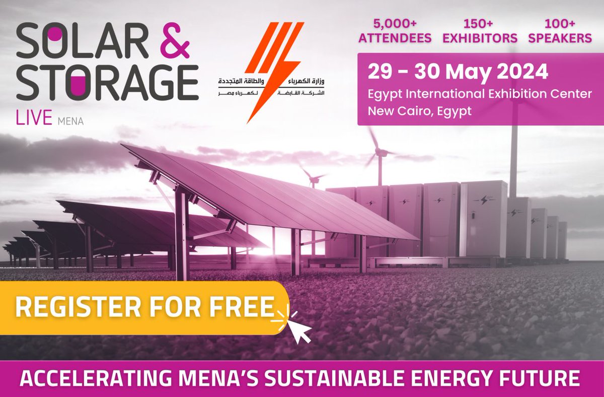 6 weeks to go until Solar & Storage Live MENA 2024!🚨

Join us to discover the latest cutting-edge technology, network with top industry leaders, and explore new opportunities in #RenewableEnergy & #EnergyStorage. 

Get your FREE ticket 👉bit.ly/3JbPRfS